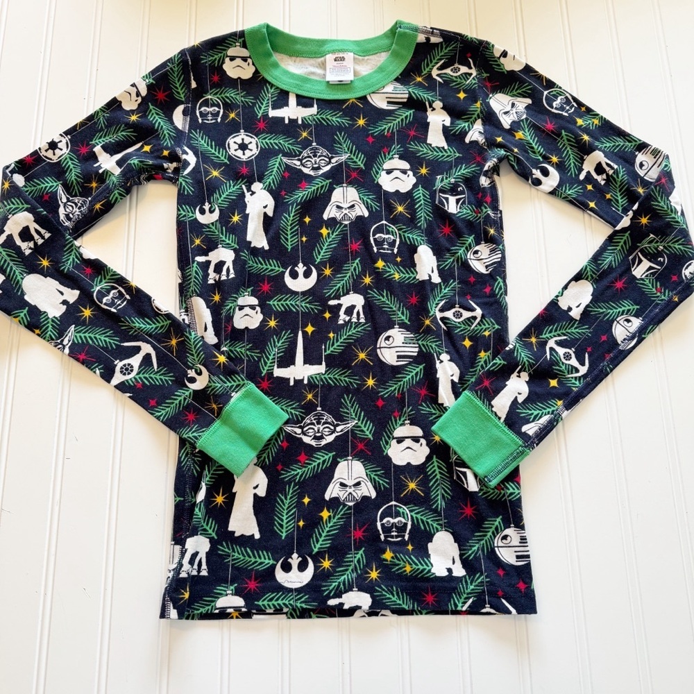 Hanna Andersson Star Wars Themed Long Sleeve PJ Shirt - Star Wars Holiday